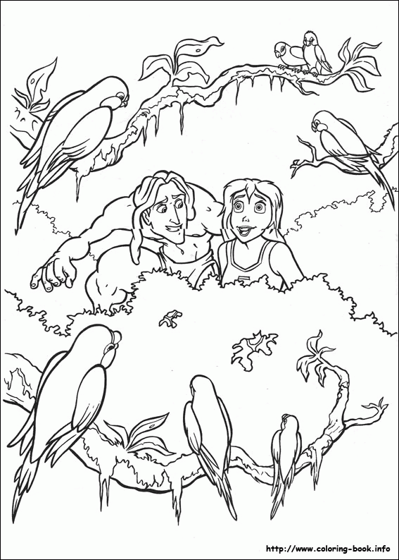 Tarzan kolorowanki